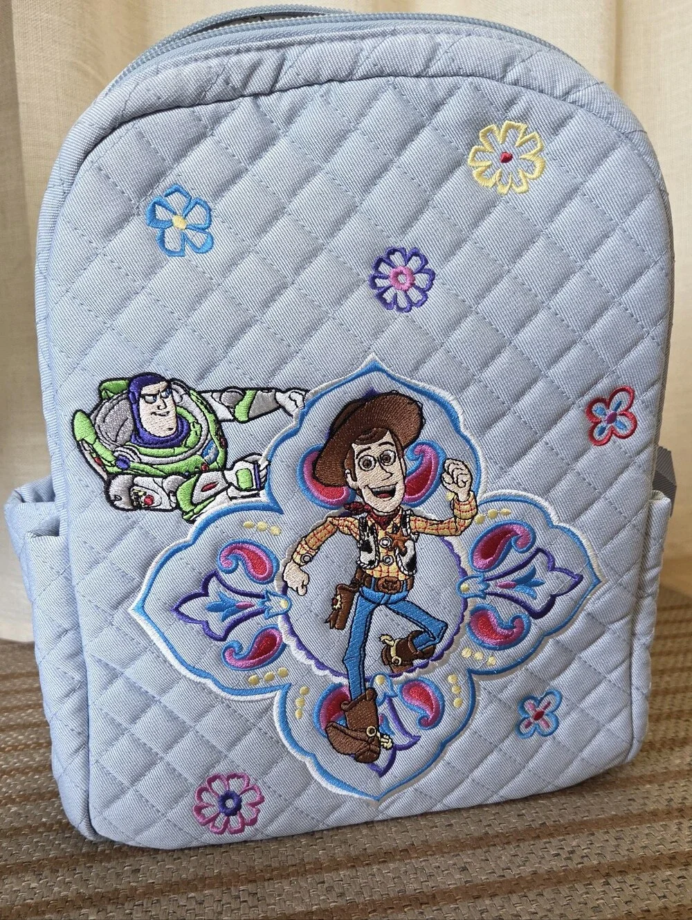 NWT Vera Bradley Disney Pixar Toy Story Small Backpack Andy's Room Blue